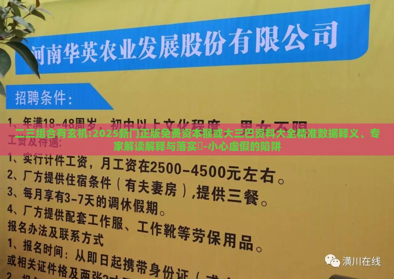 二三组合有玄机:2025新门正版免费资本猴或大三巴资料大全精准数据释义、专家解读解释与落实​-小心虚假的陷阱